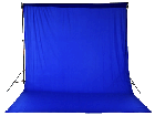 Chromakey Studiohintergrund 3 x 8 m blau 