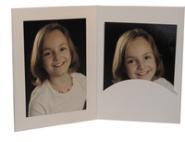 Portraitmappe  weiß matt  10x15cm 